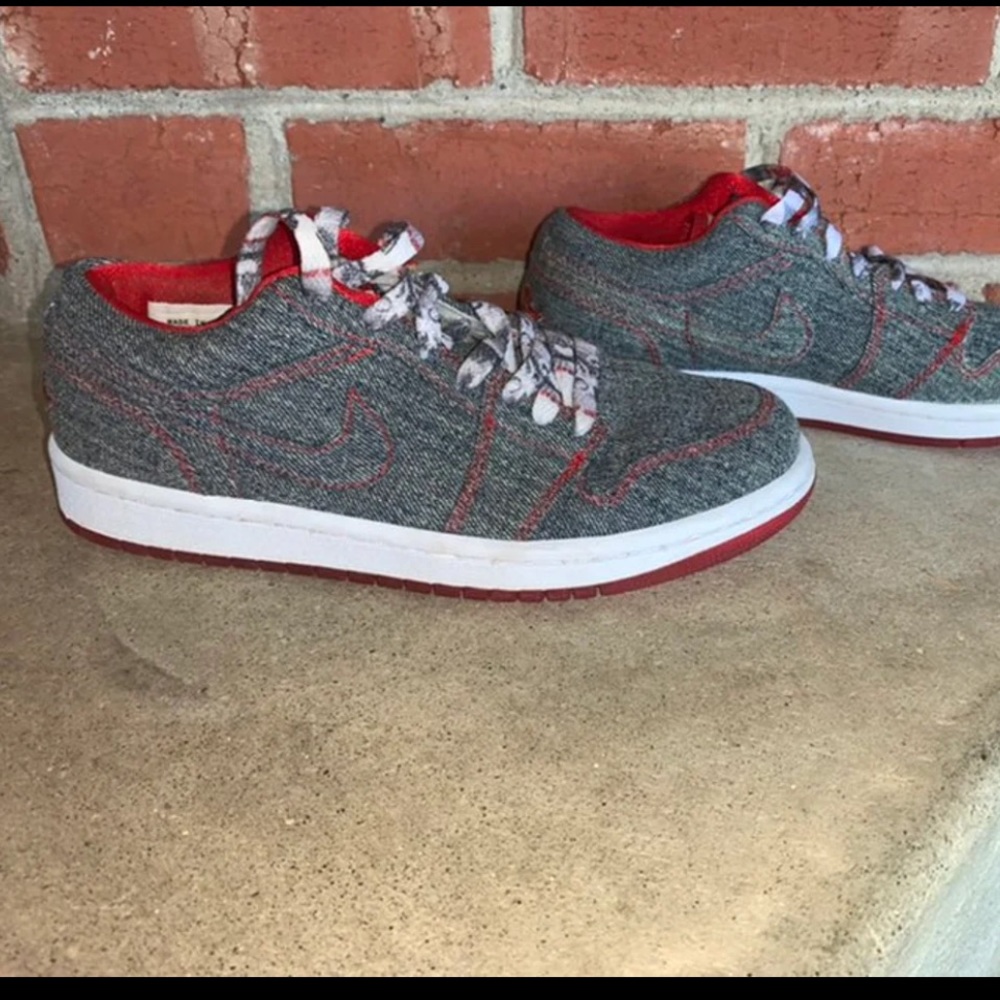 6.5 nike air jordan 1 retro low denim